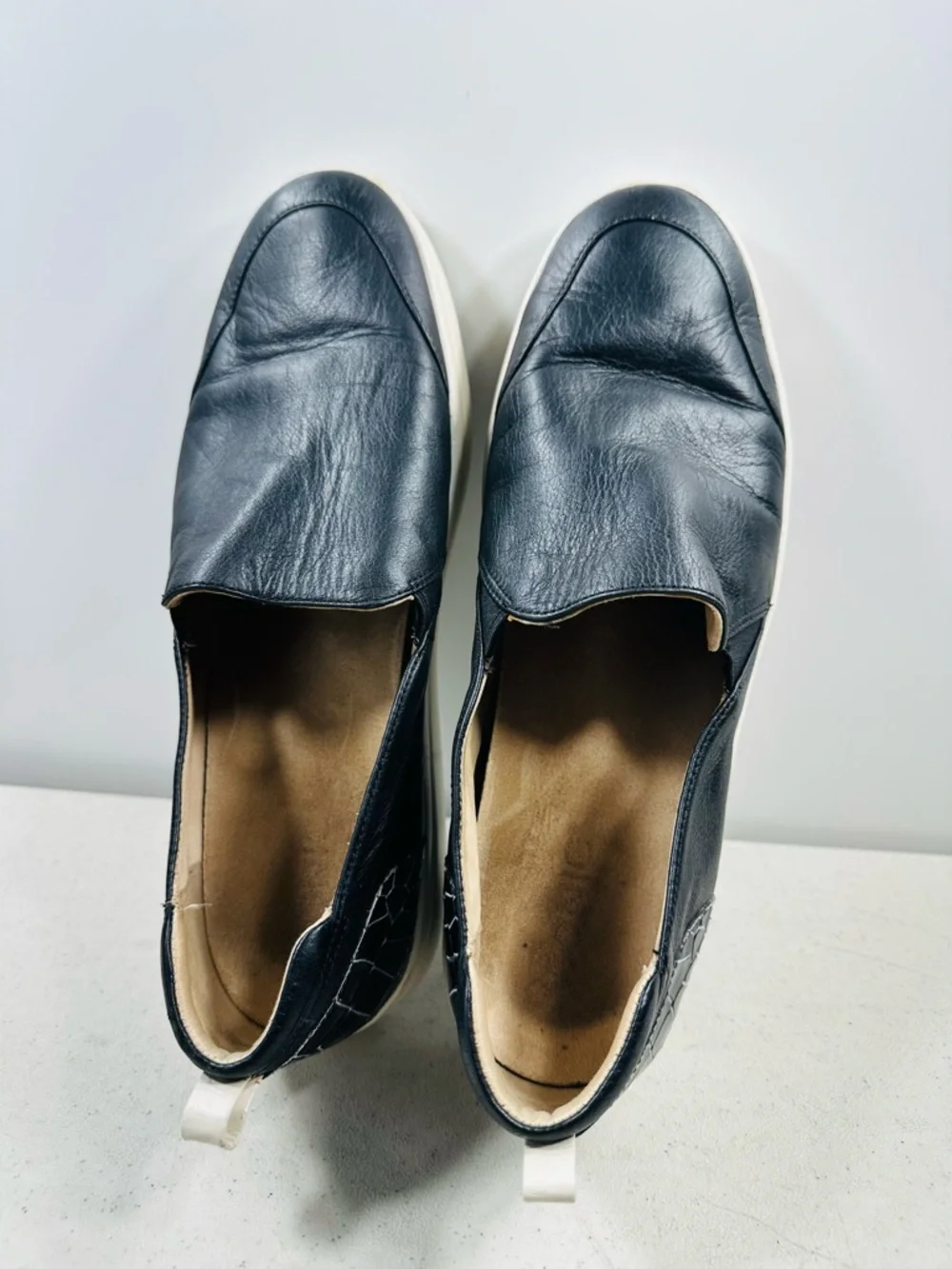 Vionic Penelope Leather Women Slip On Shoes Sneakers Size 11  Black - Picture 5 of 7
